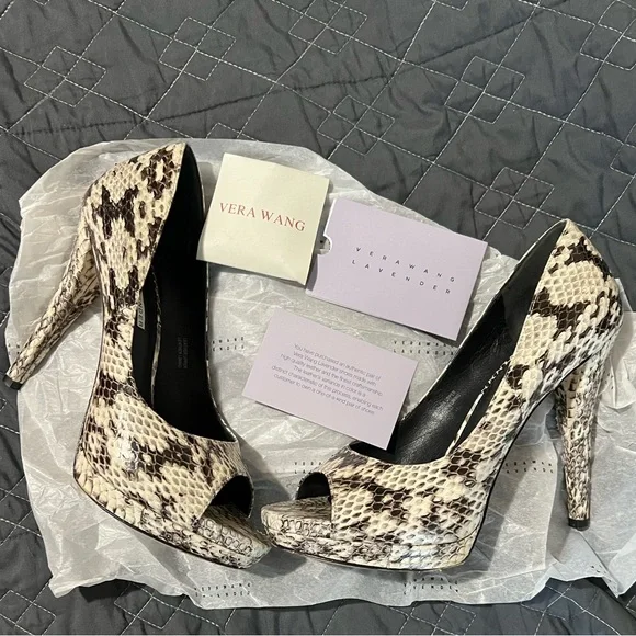 Vera Wang Lavender Label | Shoes | Snakeskin Pump Vera Wang  Vera Wang Lavender Snakeskin Embellished Platforms main image 0